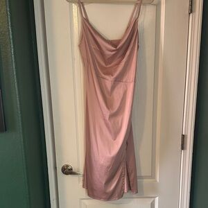 Elegant Pink Slip Dress